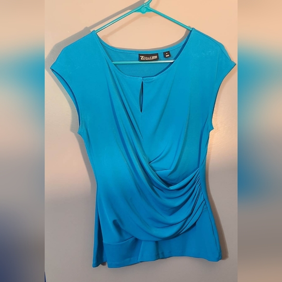 Haut Femme New York And Company Gris Avec Nœud - Taille S - Très Bon État